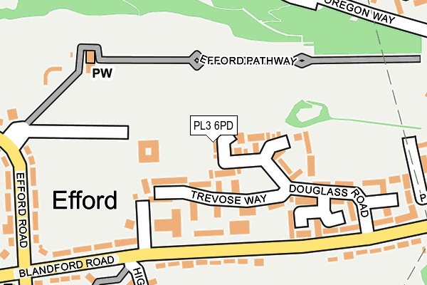 PL3 6PD map - OS OpenMap – Local (Ordnance Survey)