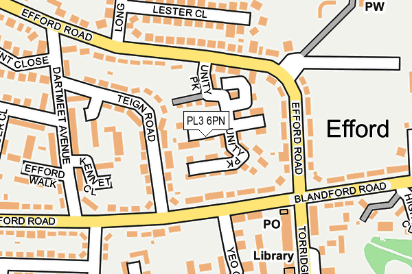 PL3 6PN map - OS OpenMap – Local (Ordnance Survey)