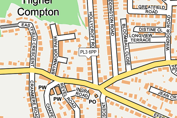PL3 6PP map - OS OpenMap – Local (Ordnance Survey)