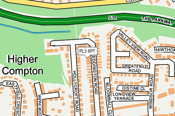 PL3 6PT map - OS OpenMap – Local (Ordnance Survey)