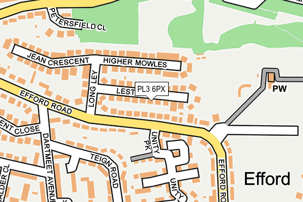 PL3 6PX map - OS OpenMap – Local (Ordnance Survey)