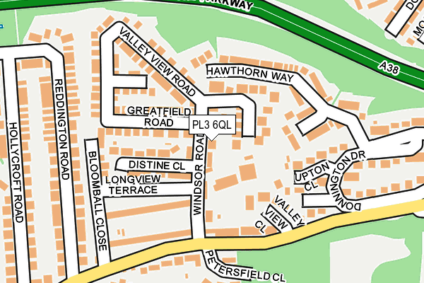 PL3 6QL map - OS OpenMap – Local (Ordnance Survey)