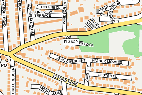 PL3 6QP map - OS OpenMap – Local (Ordnance Survey)