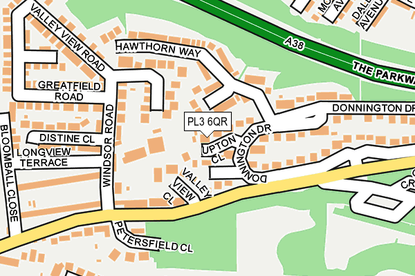 PL3 6QR map - OS OpenMap – Local (Ordnance Survey)