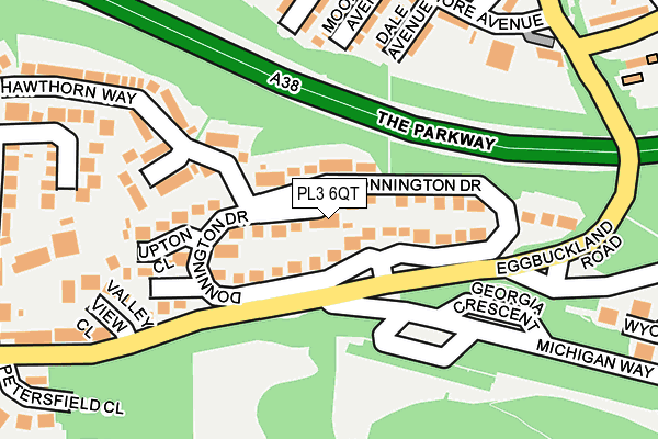 PL3 6QT map - OS OpenMap – Local (Ordnance Survey)