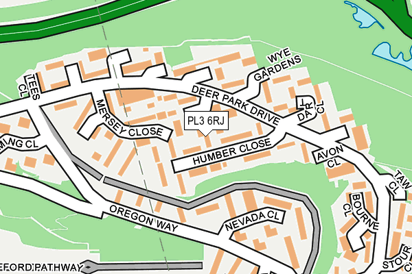 PL3 6RJ map - OS OpenMap – Local (Ordnance Survey)