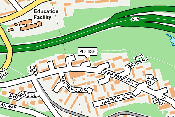 PL3 6SE map - OS OpenMap – Local (Ordnance Survey)