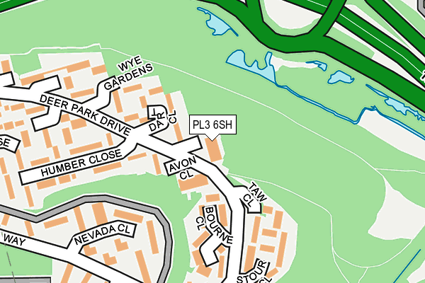 PL3 6SH map - OS OpenMap – Local (Ordnance Survey)