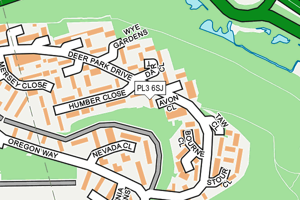 PL3 6SJ map - OS OpenMap – Local (Ordnance Survey)