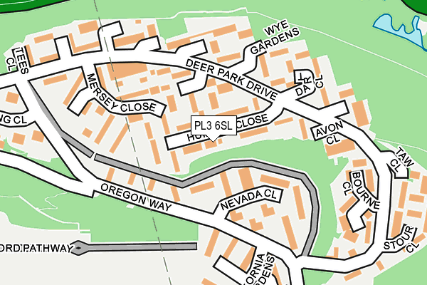 PL3 6SL map - OS OpenMap – Local (Ordnance Survey)
