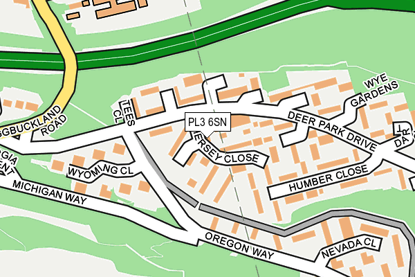 PL3 6SN map - OS OpenMap – Local (Ordnance Survey)
