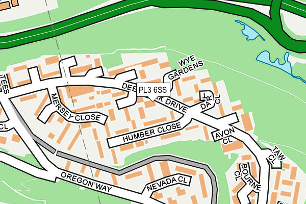 PL3 6SS map - OS OpenMap – Local (Ordnance Survey)