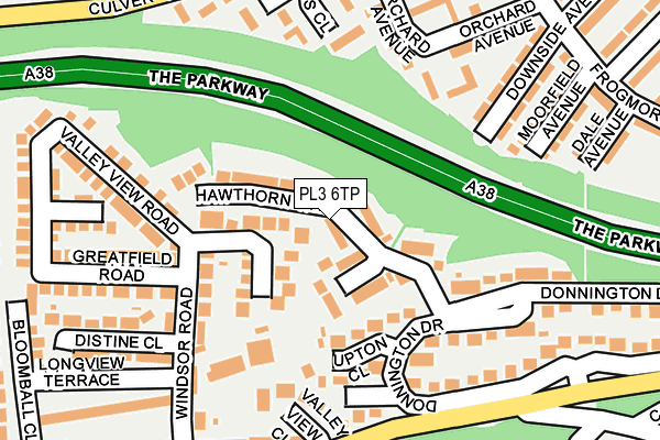 PL3 6TP map - OS OpenMap – Local (Ordnance Survey)