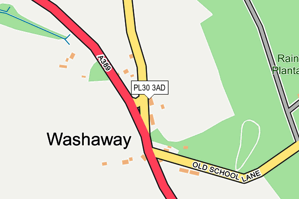 PL30 3AD map - OS OpenMap – Local (Ordnance Survey)