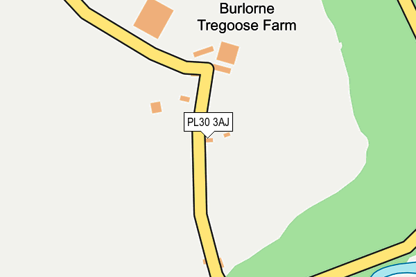 PL30 3AJ map - OS OpenMap – Local (Ordnance Survey)