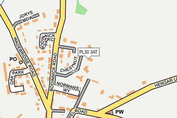 PL30 3AT map - OS OpenMap – Local (Ordnance Survey)