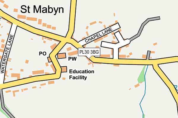 PL30 3BG map - OS OpenMap – Local (Ordnance Survey)