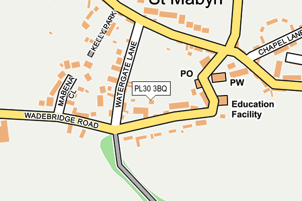 PL30 3BQ map - OS OpenMap – Local (Ordnance Survey)