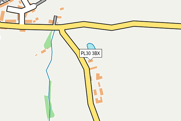 PL30 3BX map - OS OpenMap – Local (Ordnance Survey)