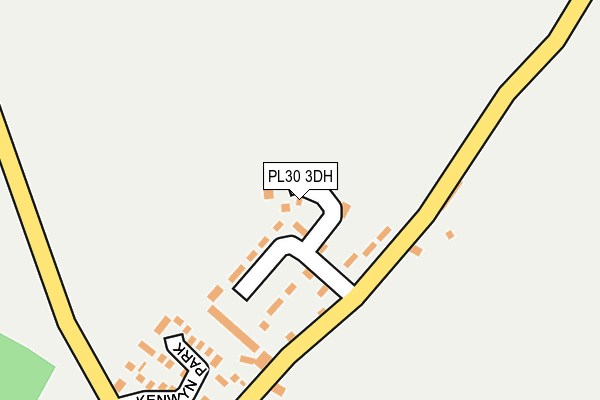 PL30 3DH map - OS OpenMap – Local (Ordnance Survey)