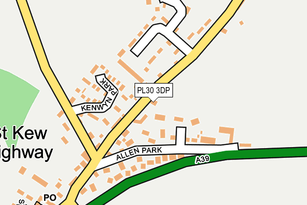 PL30 3DP map - OS OpenMap – Local (Ordnance Survey)