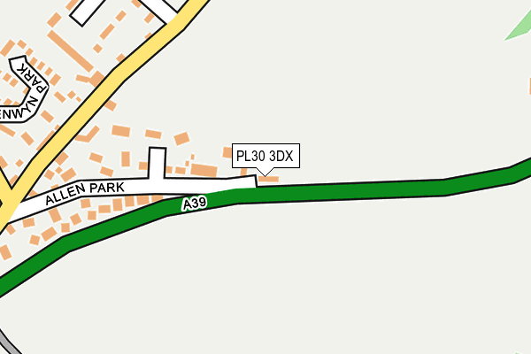 PL30 3DX map - OS OpenMap – Local (Ordnance Survey)