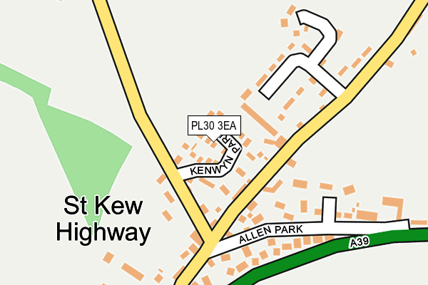 PL30 3EA map - OS OpenMap – Local (Ordnance Survey)