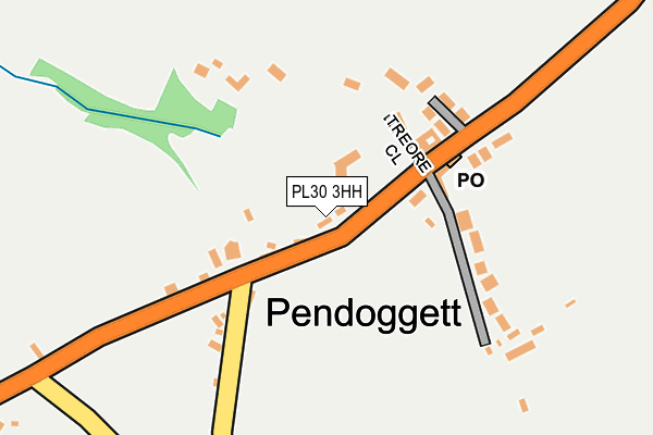 PL30 3HH map - OS OpenMap – Local (Ordnance Survey)
