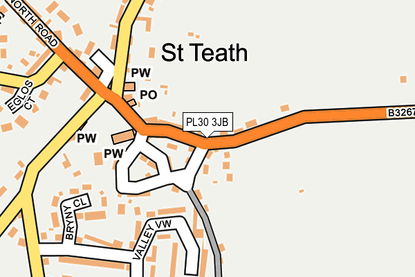 PL30 3JB map - OS OpenMap – Local (Ordnance Survey)