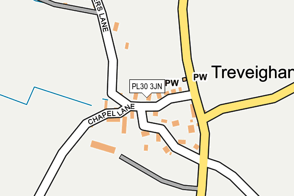 PL30 3JN map - OS OpenMap – Local (Ordnance Survey)