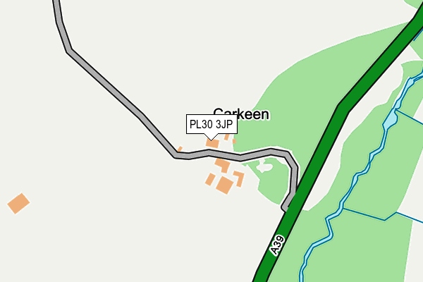 PL30 3JP map - OS OpenMap – Local (Ordnance Survey)