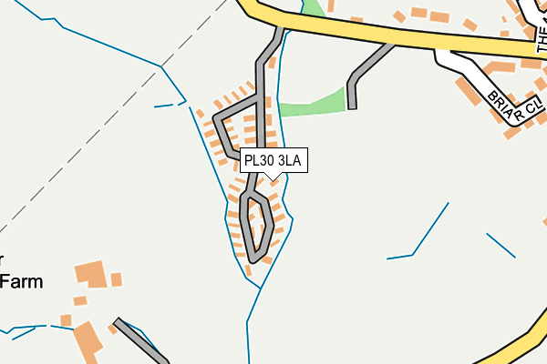 PL30 3LA map - OS OpenMap – Local (Ordnance Survey)