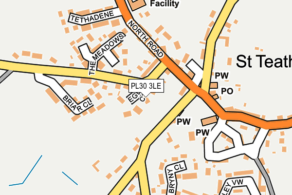 PL30 3LE map - OS OpenMap – Local (Ordnance Survey)