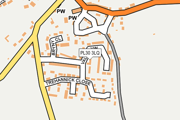 PL30 3LQ map - OS OpenMap – Local (Ordnance Survey)