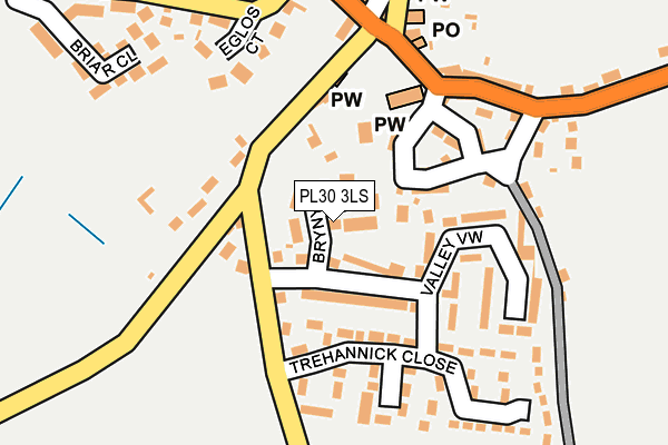 PL30 3LS map - OS OpenMap – Local (Ordnance Survey)