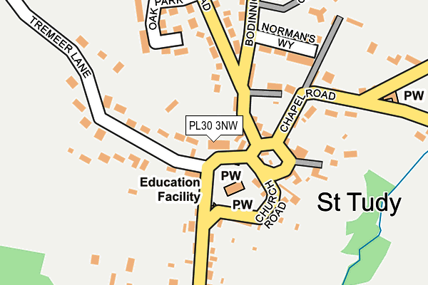 PL30 3NW map - OS OpenMap – Local (Ordnance Survey)