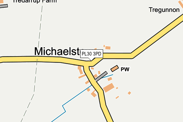 PL30 3PD map - OS OpenMap – Local (Ordnance Survey)