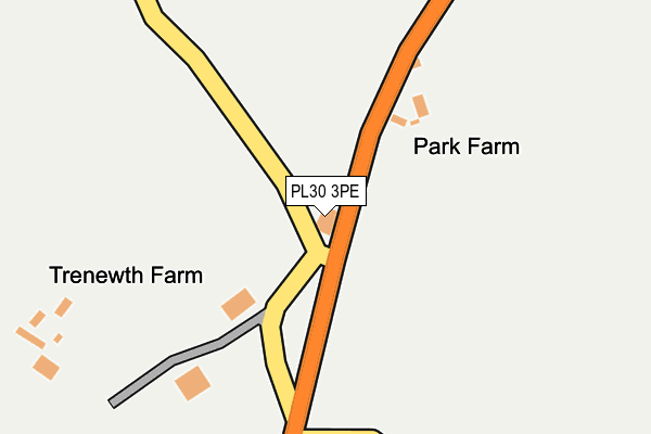 PL30 3PE map - OS OpenMap – Local (Ordnance Survey)