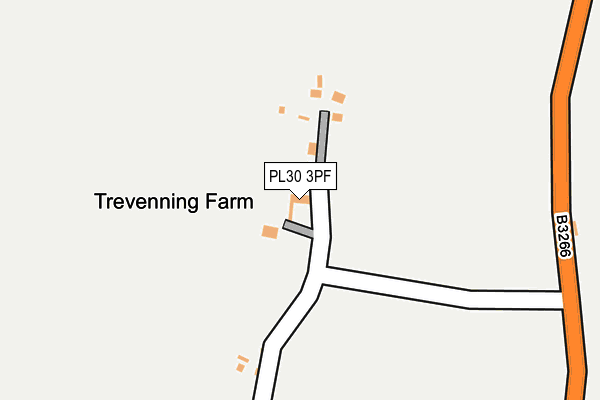 PL30 3PF map - OS OpenMap – Local (Ordnance Survey)