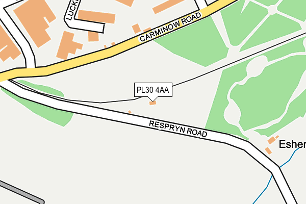 PL30 4AA map - OS OpenMap – Local (Ordnance Survey)