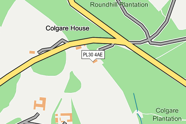 PL30 4AE map - OS OpenMap – Local (Ordnance Survey)