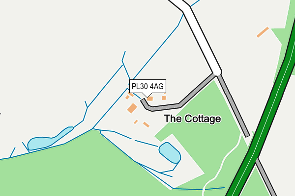 PL30 4AG map - OS OpenMap – Local (Ordnance Survey)