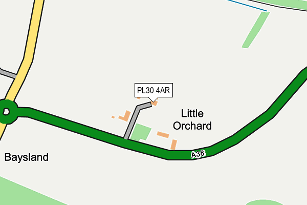 PL30 4AR map - OS OpenMap – Local (Ordnance Survey)