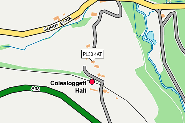 PL30 4AT map - OS OpenMap – Local (Ordnance Survey)