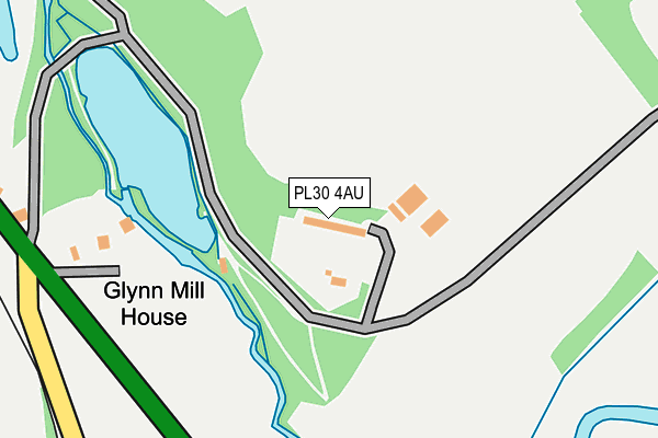 PL30 4AU map - OS OpenMap – Local (Ordnance Survey)