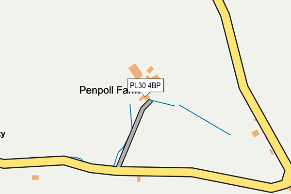 PL30 4BP map - OS OpenMap – Local (Ordnance Survey)