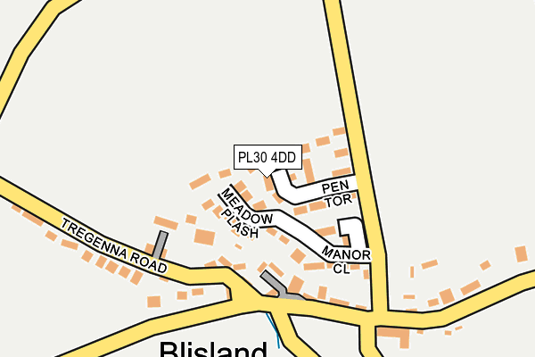 PL30 4DD map - OS OpenMap – Local (Ordnance Survey)