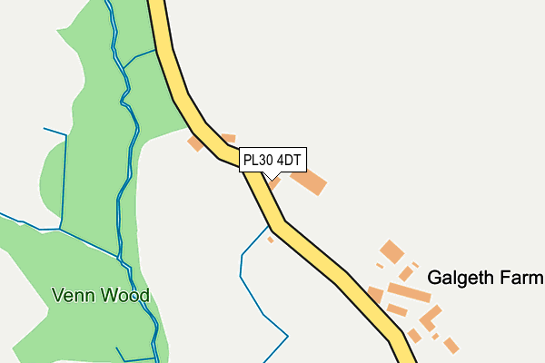 PL30 4DT map - OS OpenMap – Local (Ordnance Survey)