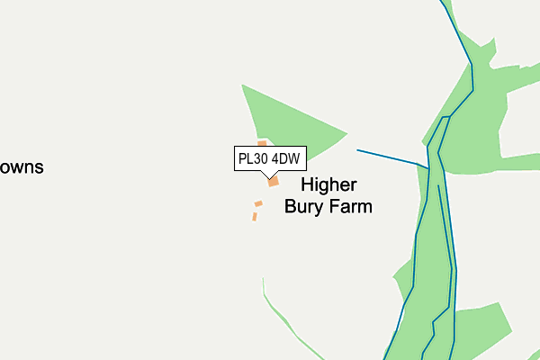 PL30 4DW map - OS OpenMap – Local (Ordnance Survey)