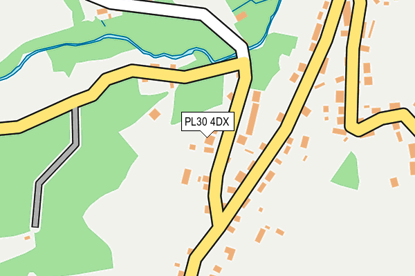 PL30 4DX map - OS OpenMap – Local (Ordnance Survey)